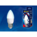 Лампа светодиодная (UL-00002411) Uniel E14 7W 4000K матовая LED-C37 7W/NW/E14/FR PLP01WH