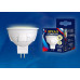 Лампа светодиодная (UL-00002423) Uniel GU10 6W 3000K матовая LED-JCDR 6W/WW/GU10/FR PLP01WH