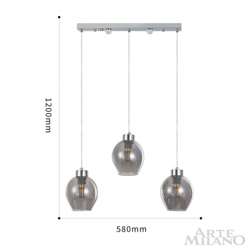 Подвесной светильник Arte Milano Neapolis 273307/3L Ni