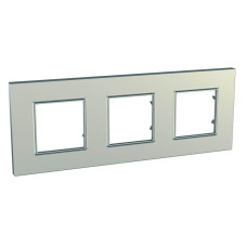 Рамка 3-постовая Schneider Electric Unica Quadro MGU6.706.57