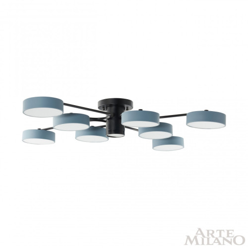 Потолочная люстра Arte Milano Ferrara 253039/8+1 Bk/Gr