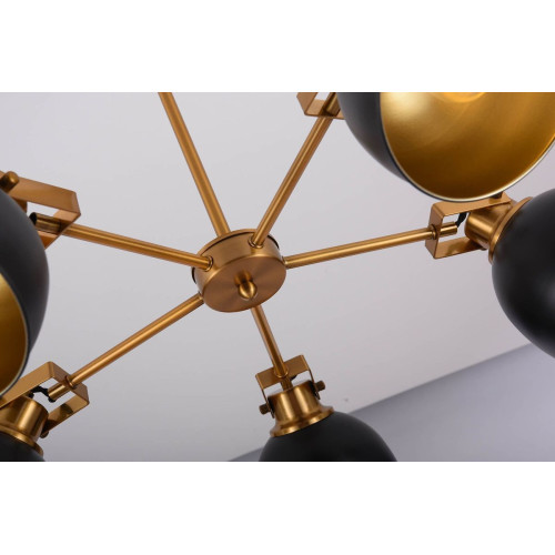 Подвесная люстра Lumina Deco Belmonti LDP D017-5 BK