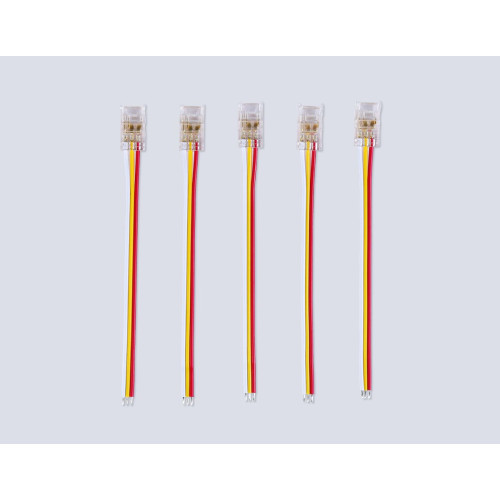 Соединитель гибкий односторонний Ambrella Light Illumination COB CCT 12/24V для лент 8mm (3 конт.) (5шт. в комплекте) GS7406