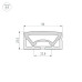 Силиконовый профиль Arlight WPH-FLEX-5025-TOP-S23-10m WHITE 050136