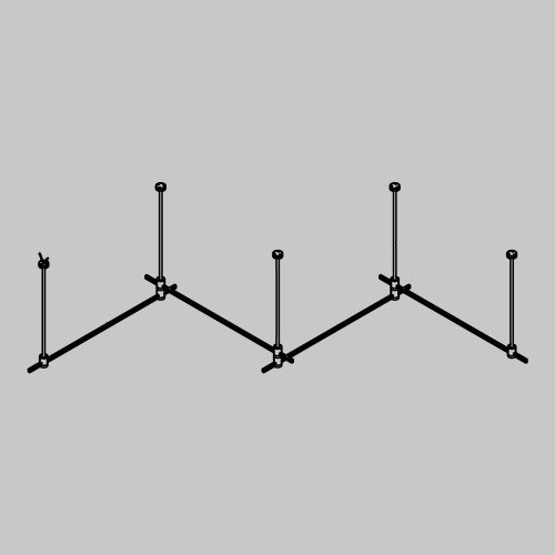 Основание Long двухуровневое на жестких подвесах для трековых светильников Maytoni Technical Flarity TFC-Flar-L02-B
