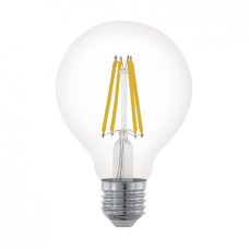 Лампа светодиодная филаментная диммируемая Eglo E27 6W 2700К прозрачная 11702