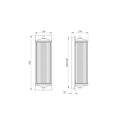 Настенный светильник Garda Decor K2KG0604W-1