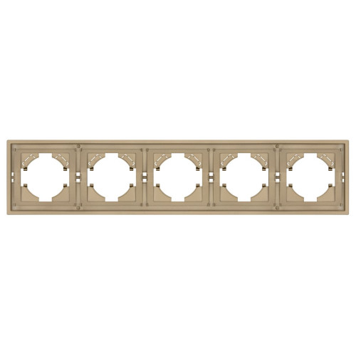 Рамка пластиковая на 5 постов Arlight FRM-TENDO-SFPL-5-GD 054658