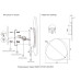 Настенный светильник Crystal Lux BILBAO AP12W LED D500 WHITE
