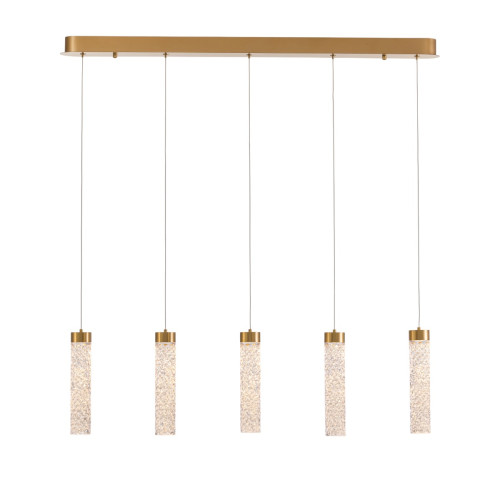Подвесной светильник Delight Collection MD24030028-5B brass/clear Подвесной светильник Delight Collection MD24030028-5B brass/clear