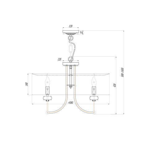 Подвесная люстра Maytoni Roma ARM006PL-06G