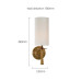 Бра Delight Collection MT8865-1W brass Бра Delight Collection MT8865-1W brass
