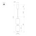 Подвесной светильник Arlight SP-CARAMELA-HANG-R120-7W Warm2700 (BK, 300 deg, 230V) (IP20, Натуральный шелк) 056886