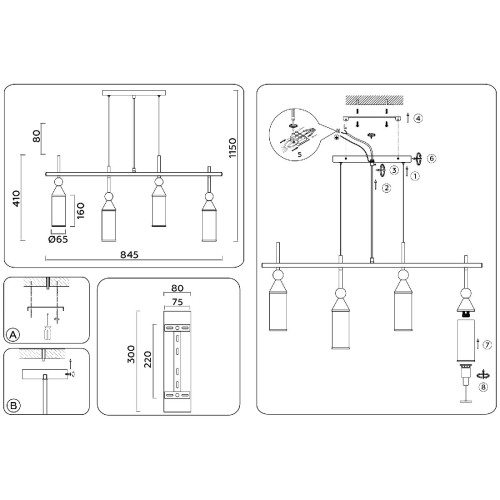 Подвесной светильник Ambrella Light High Light Heigh Light LH55274