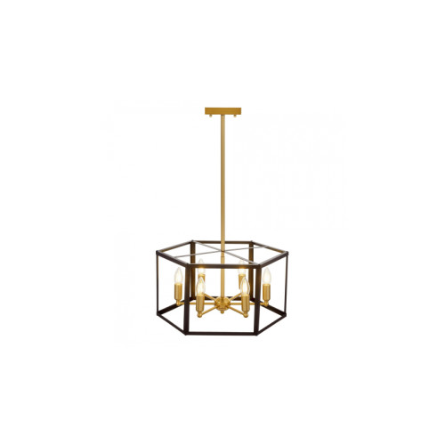 Подвесная люстра Lumina Deco Lorton LDP 1142-6 BK+MD