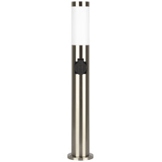 Ландшафтный светильник ЭРА Беллона GBF-103-1-SL-0650 230В Е27 IP54 серебро с розеткой Б0071046