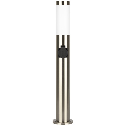 Ландшафтный светильник ЭРА Беллона GBF-103-1-SL-0650 230В Е27 IP54 серебро с розеткой Б0071046