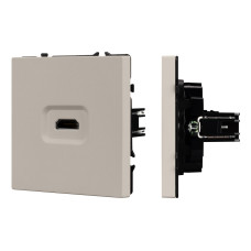 Механизм HDMI розетки Arlight SCT-NOBE-MHD1-SFPL-CA (Кашемир) 061842