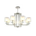 Подвесная люстра Crystal Lux Nicolas NICOLAS SP-PL8 NICKEL/WHITE