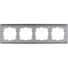 Рамка Werkel Antik на 4 поста матовый хром WL07-Frame-04 4690389145698