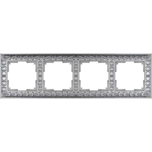 Рамка Werkel Antik на 4 поста матовый хром WL07-Frame-04 4690389145698