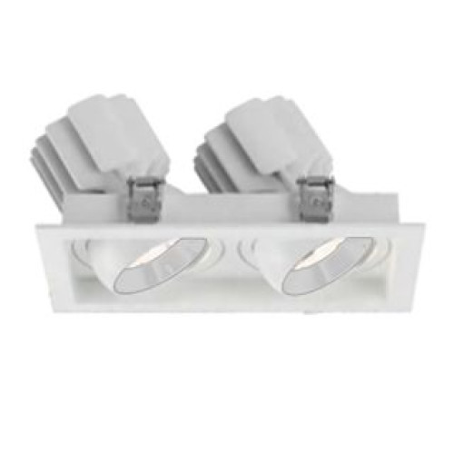 Встраиваемый карданный светильник Arlight MS-VORTEX-BUILT-S250x140-2x30W Day4000 (WH-WH, 17 deg, 230V) (IP20 Металл) 057765