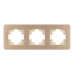 Рамка на 3 поста алюминиевая Arlight FRM-AKIRY-AL-3-GD 049730