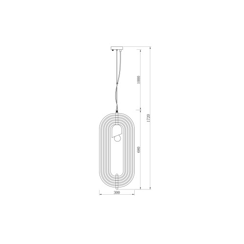 Подвесной светильник Garda Decor K2MP-95BR