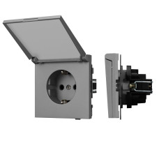 Механизм розетки влагозащищённый Arlight SCT-TENDO-MCP-PL-GR (230V, 16A) 054092 Механизм розетки влагозащищённый Arlight SCT-TENDO-MCP-PL-GR (230V, 16A) 054092