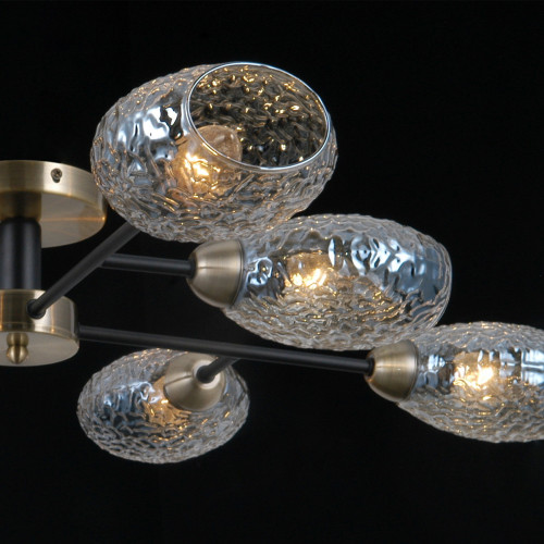 Люстра на штанге Illumico IL0285-8CSQ-79 BK AB