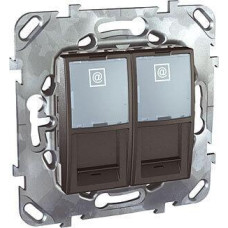 Розетка компьютерная 2хRJ45 Schneider Electric Unica MGU5.2424.12ZD
