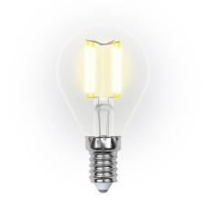 Лампа светодиодная филаментная (UL-00002866) Uniel E14 5W 3000K LED-G45-5W/WW/E14/CL/DIM GLA01TR