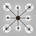 Люстра на штанге Eurosvet Notturno 60162/8 черный Smart a065663
