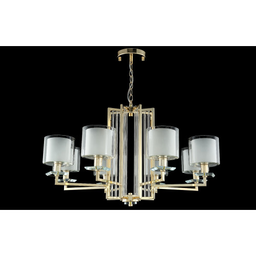 Подвесная люстра Crystal Lux Nicolas NICOLAS SP-PL8 GOLD/WHITE