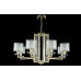Подвесная люстра Crystal Lux Nicolas NICOLAS SP-PL8 GOLD/WHITE