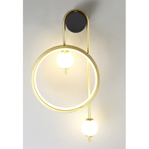 Бра Crystal lux RODRIGO AP20W LED BLACK/GOLD