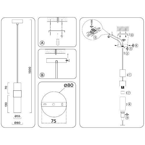 Подвесной светильник Ambrella Light High Light Heigh Light LH55101
