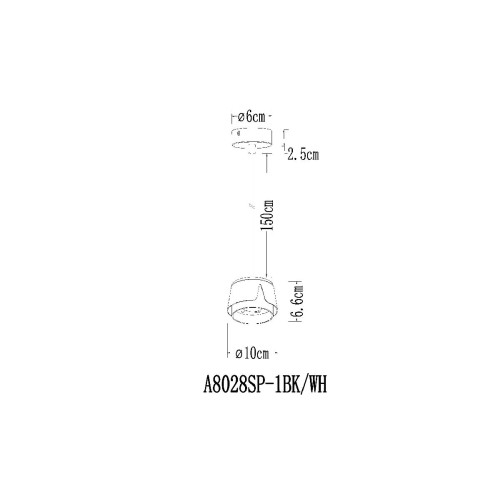 Подвесной светильник Arte Lamp Amaks A8028SP-1BK