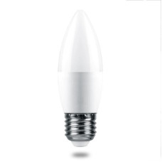 Лампа светодиодная Feron E27 6W 2700K свеча матовая LB-1306 38050
