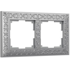 Рамка Werkel Antik на 2 поста матовый хром WL07-Frame-02 4690389145674