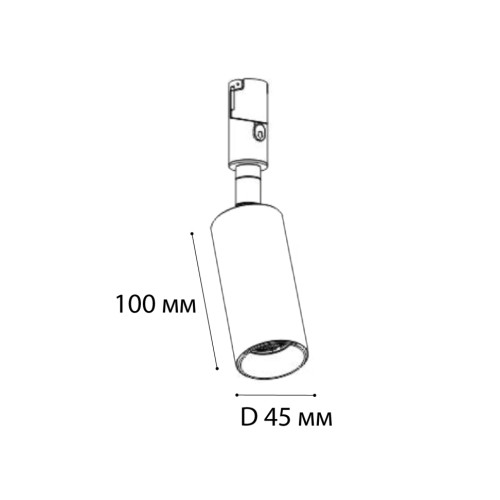 Трековый светильник Italline Fantom IT010-4018 gold 3000K