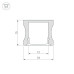 Профиль Arlight ALU-SLIM-H15-2000 ANOD+FROST 018246