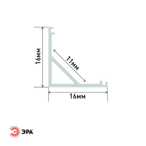 Накладной анодированный профиль Эра 1616-1 Б0039446