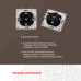 Комплект розетки с/з и шторками и рамкой Arte Milano SET06-1-40-1 white