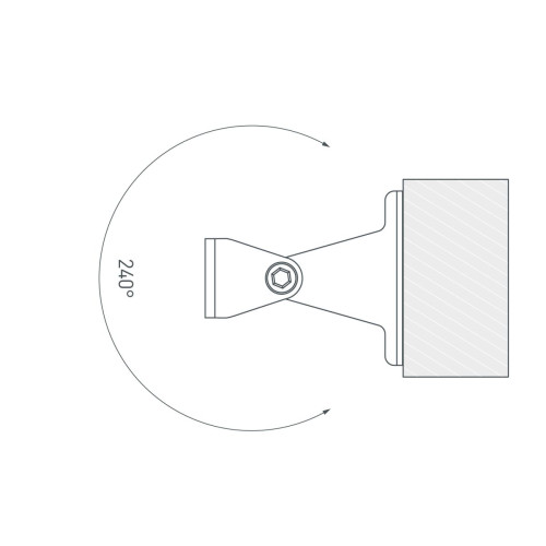 Комплект поворотных держателей для профиля Arlight SL-LINE поворотный (Металл) 059045 Комплект поворотных держателей для профиля Arlight SL-LINE поворотный (Металл) 059045