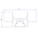 Алюминиевый профиль Ambrella Light Alum Profile GP4000AL