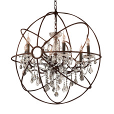 Подвесная люстра Delight Collection Foucault'S Orb 5014-D6 rusty