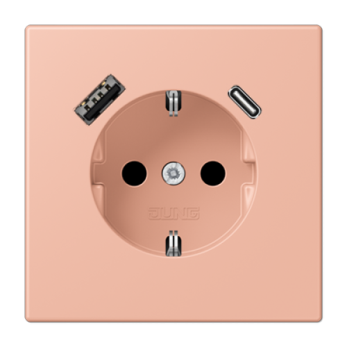 Розетка 2K+З USB Typ AC Jung LC1520-15CA231