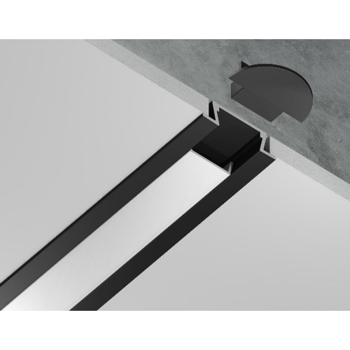 Алюминиевый встраиваемый профиль Ambrella Light Alum Profile GP1001BK