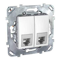 Розетка телефонная 2xRJ11 Schneider Electric Unica MGU5.9090.18ZD